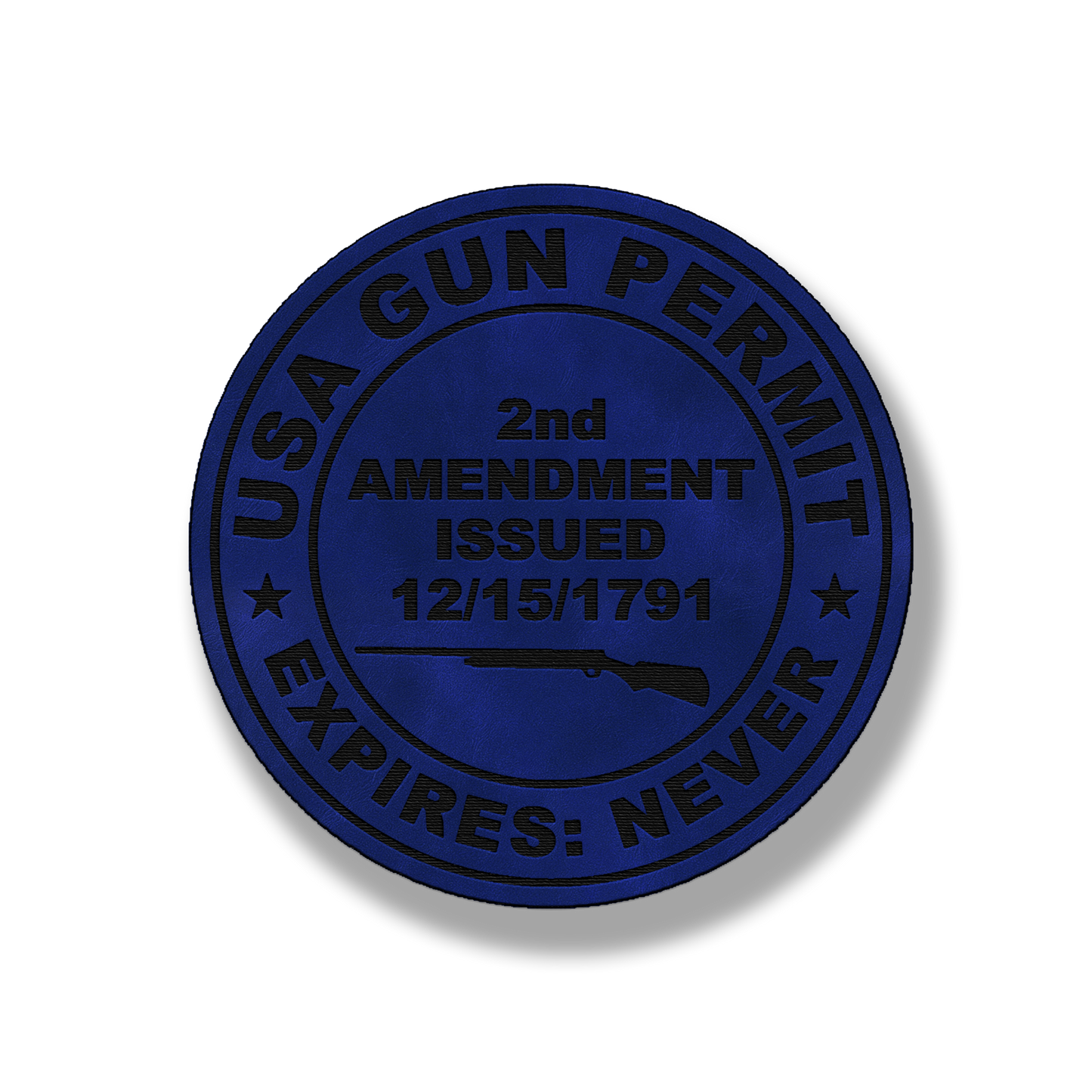 USA Gun Permit Patch – Leatherette Morale Patch