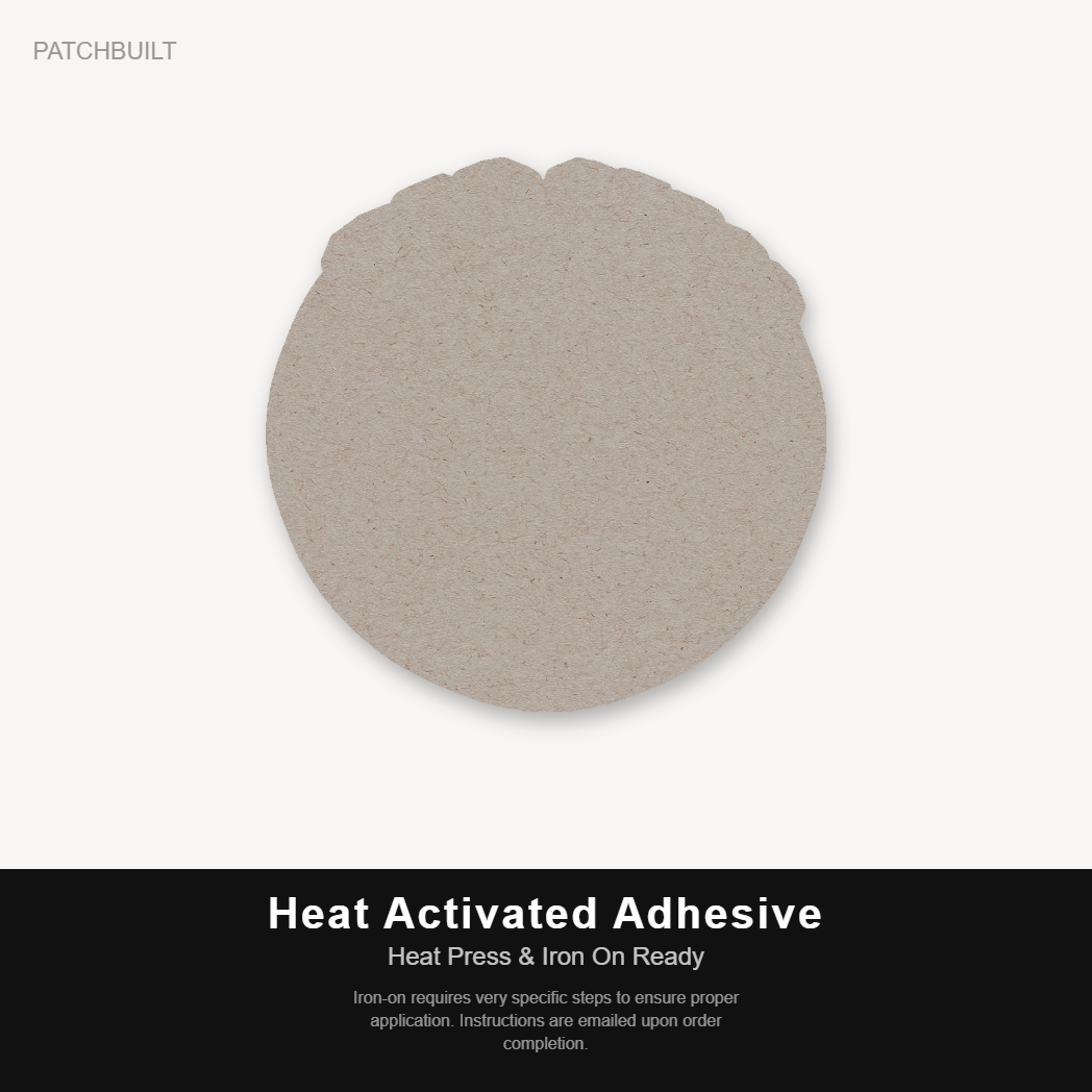 Dog Mom Style 2 – Leatherette Morale Patch — Heat Activated Adhesive