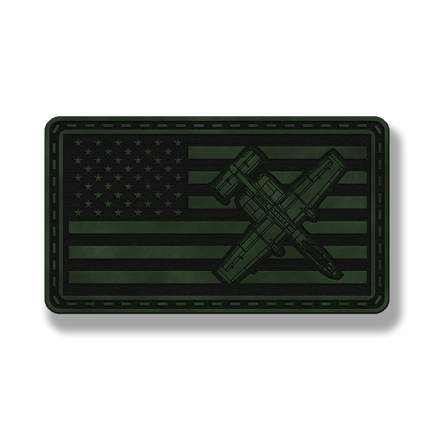 A-10 Fighter Jet Flag Patch – Leatherette Morale Patch
