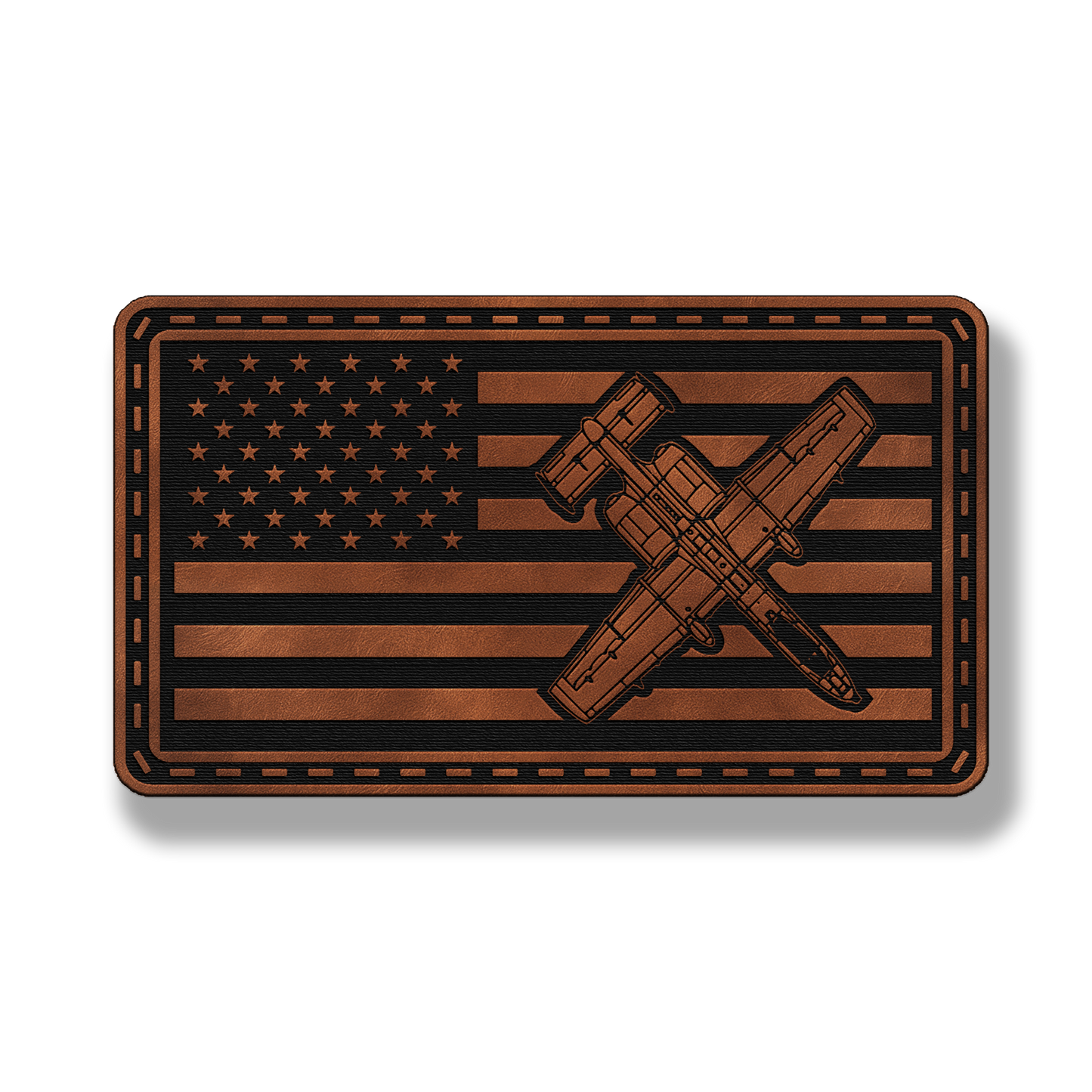 A-10 Fighter Jet Flag Patch – Leatherette Morale Patch