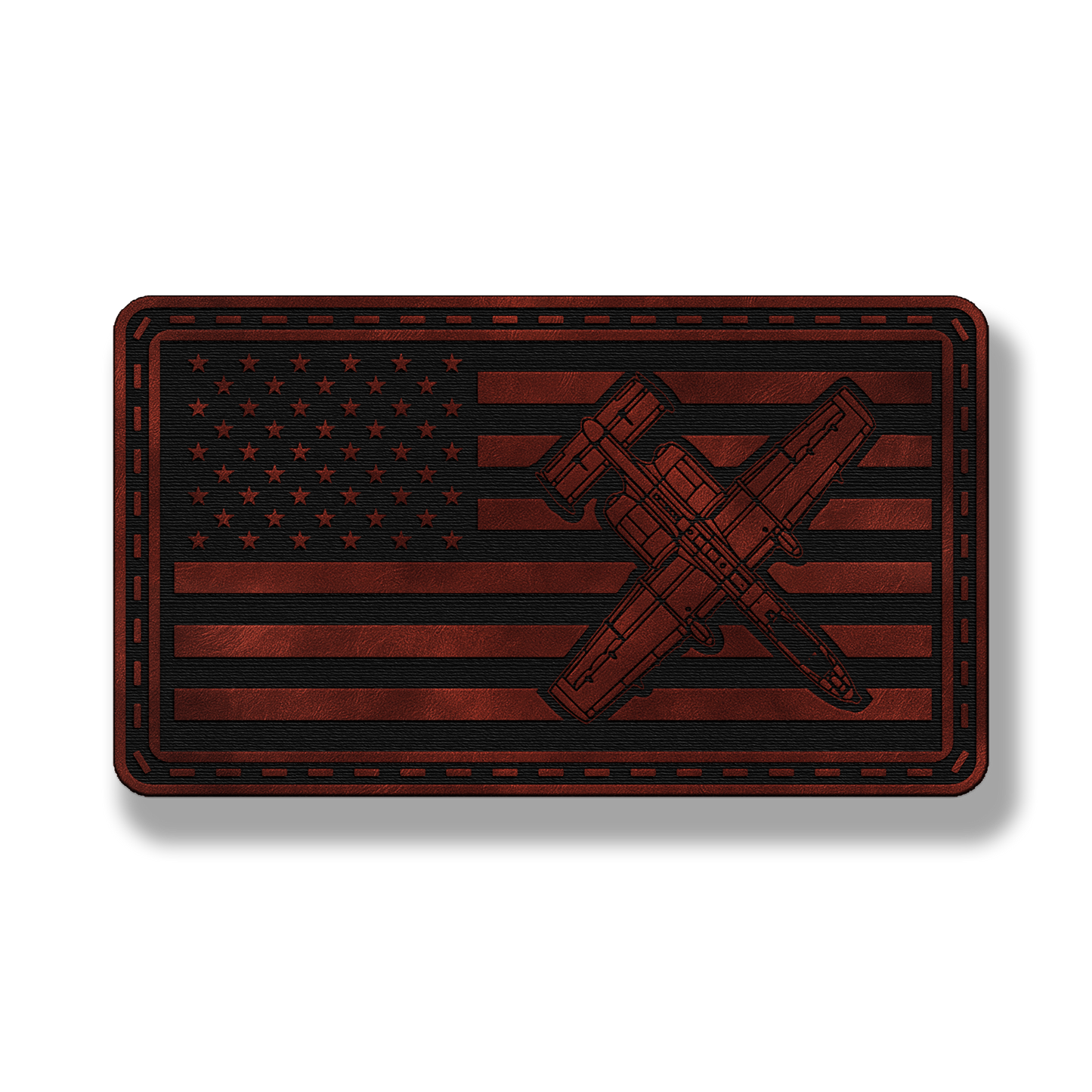 A-10 Fighter Jet Flag Patch – Leatherette Morale Patch