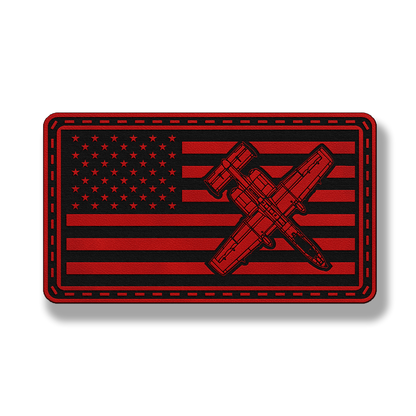 A-10 Fighter Jet Flag Patch – Leatherette Morale Patch