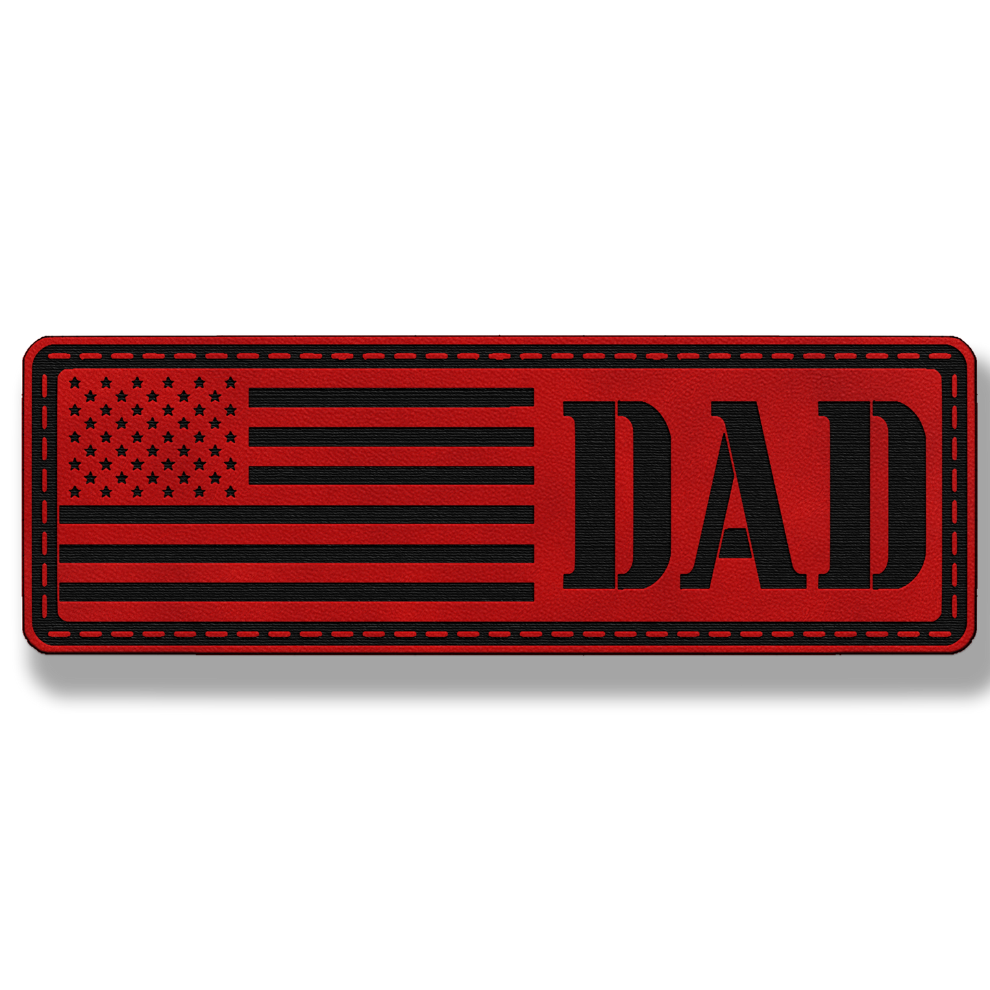 Tactical American Flag Dad Patch – Leatherette Morale Patch
