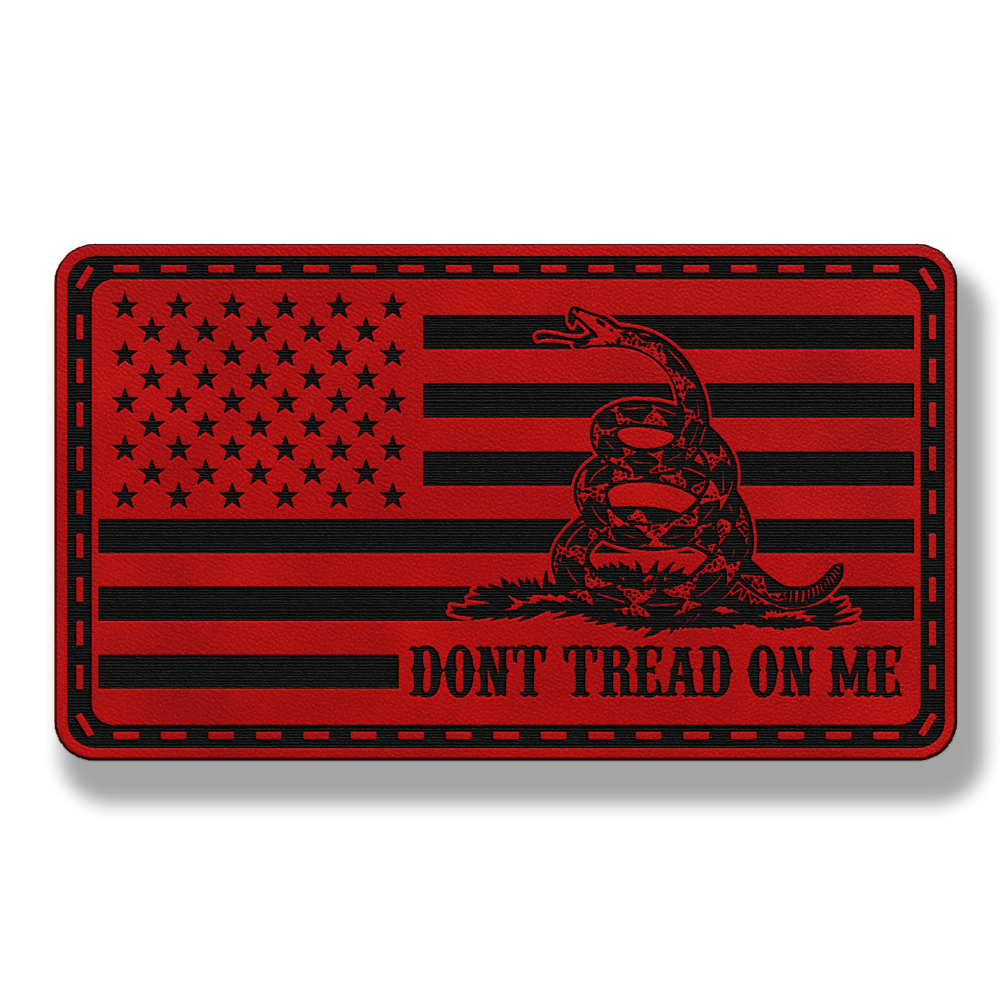 Tactical Don’t Tread On Me Flag Patch – Leatherette Morale Patch