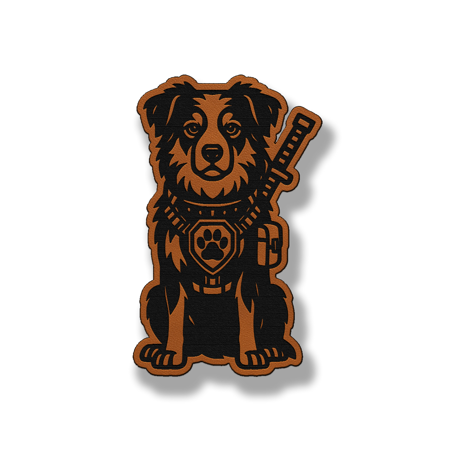Tactical Australian Shepherd Patch – Leatherette Morale Patch