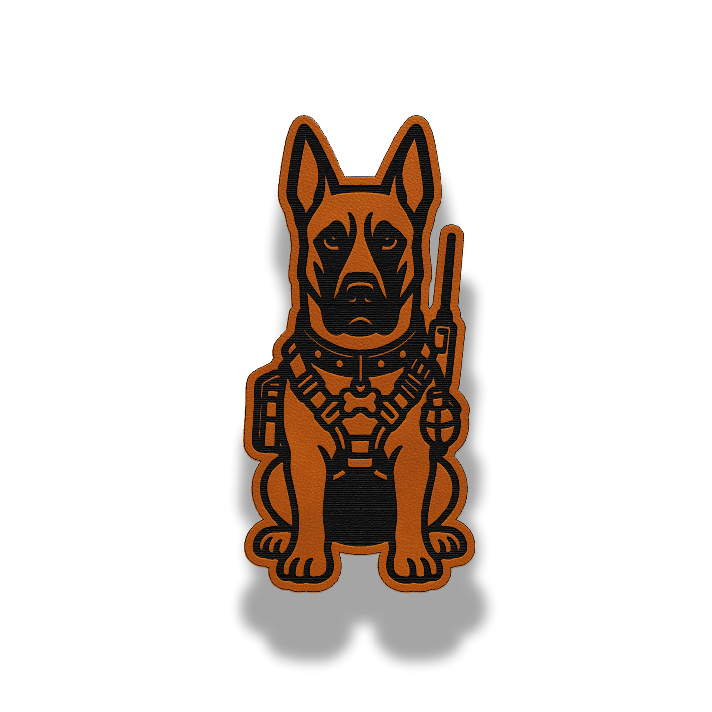 Tactical Belgian Malinois Dog Patch – Leatherette Morale Patch