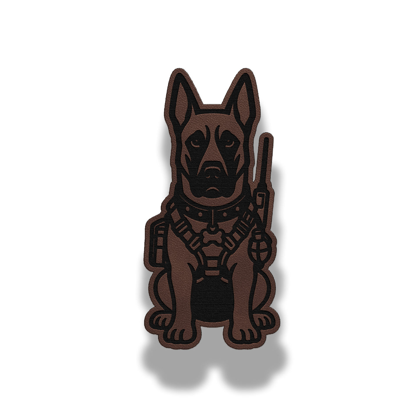 Tactical Belgian Malinois Dog Patch – Leatherette Morale Patch