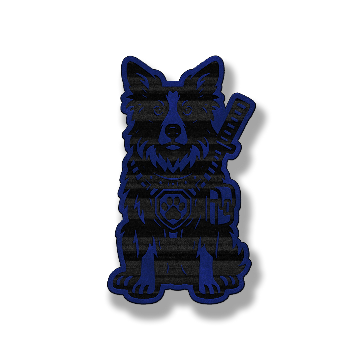 Tactical Border Collie Patch – Leatherette Morale Patch