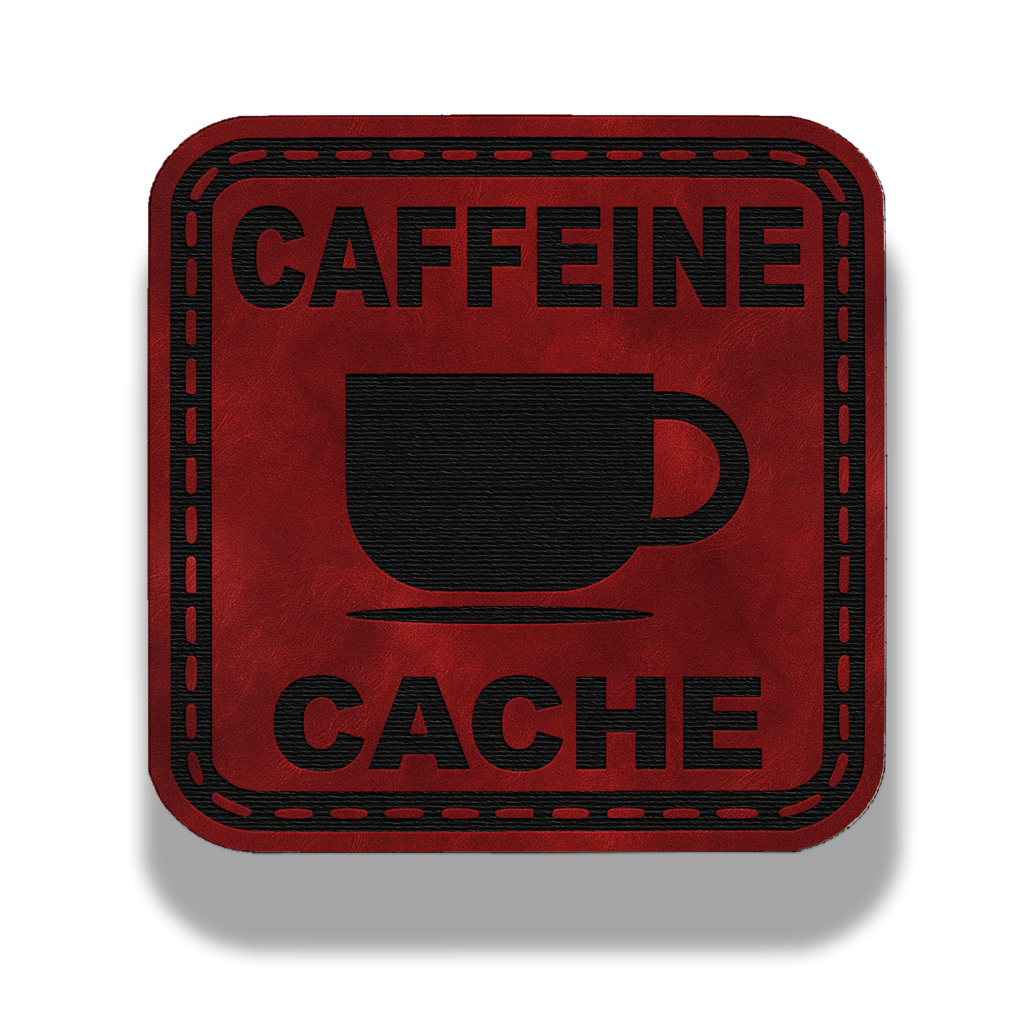 Caffeine Cache Patch – Leatherette Morale Patch