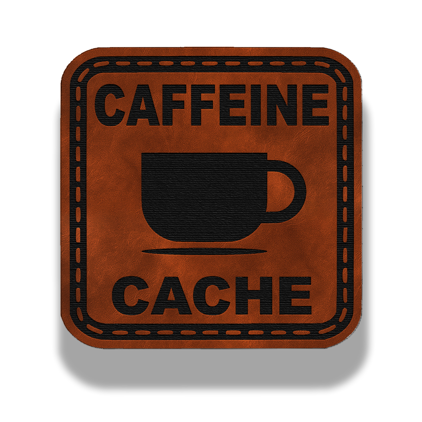 Caffeine Cache Patch – Leatherette Morale Patch