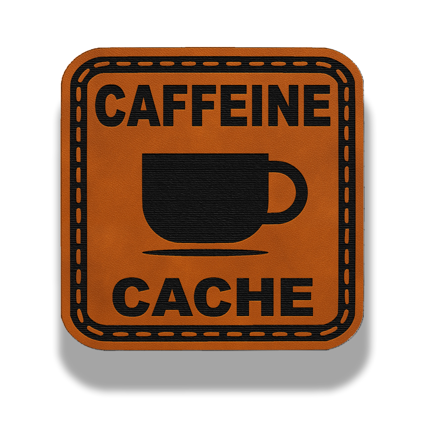 Caffeine Cache Patch – Leatherette Morale Patch