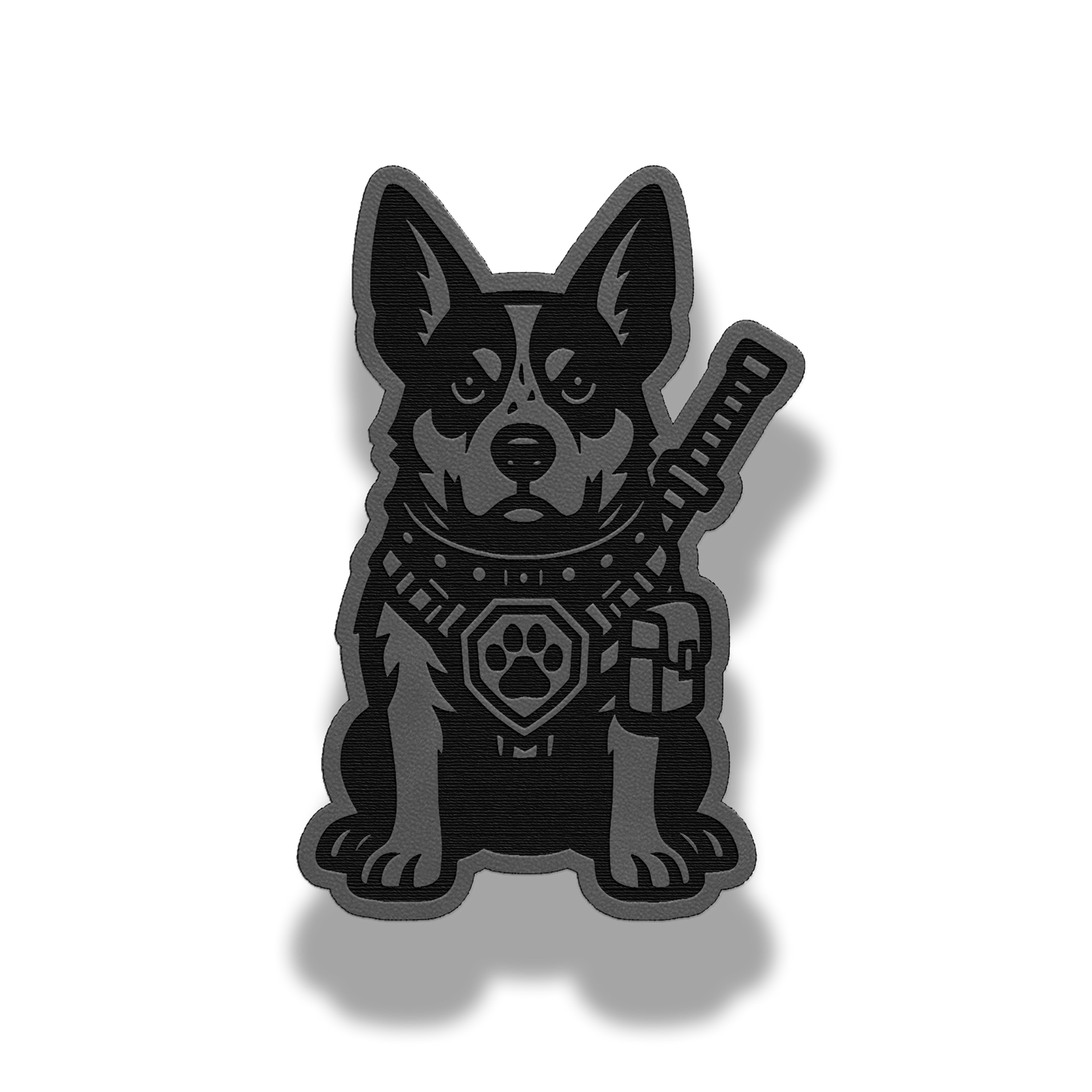 Tactical Cattle Dog Patch – Leatherette Morale Patch