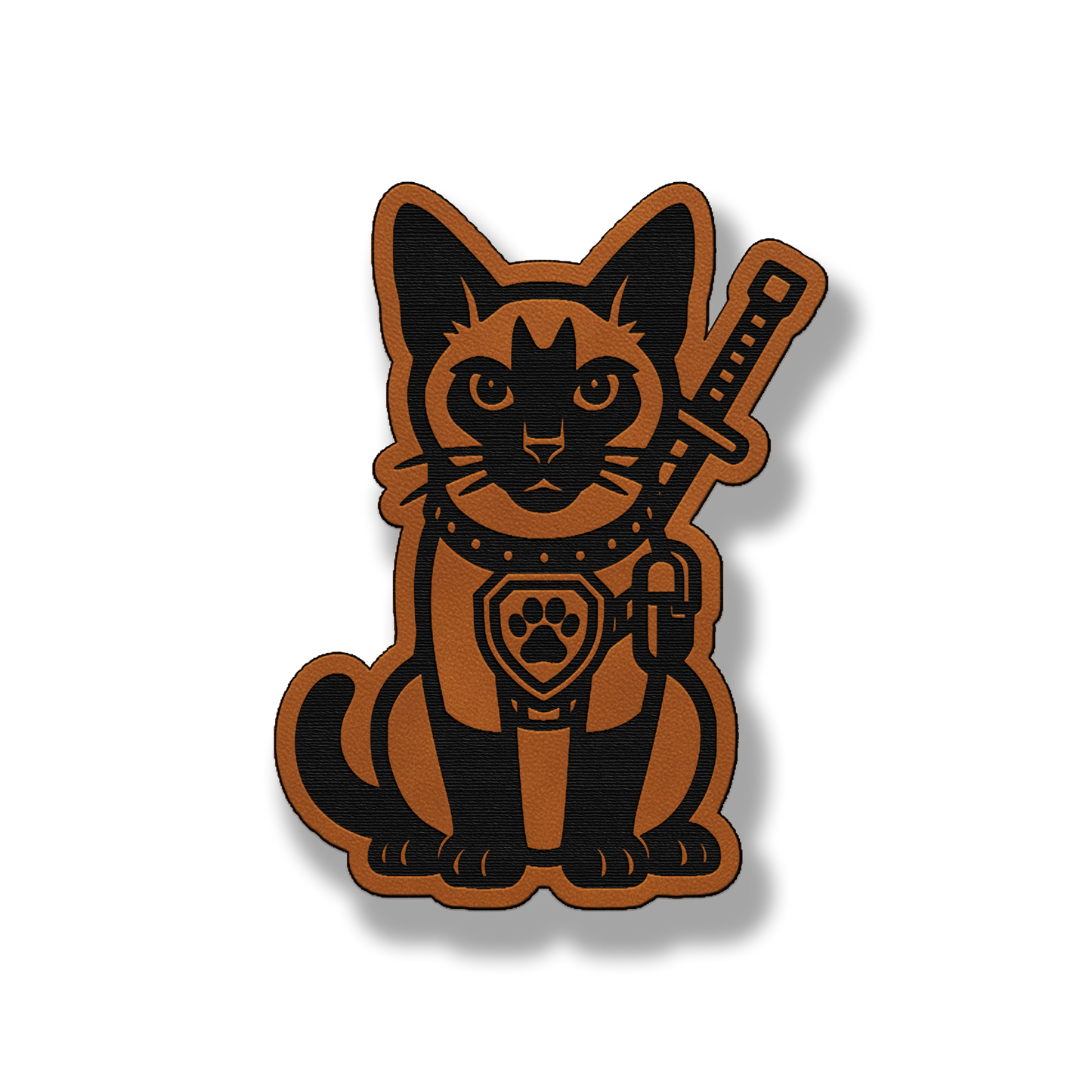 Tactical Siamese Cat Patch – Leatherette Morale Patch