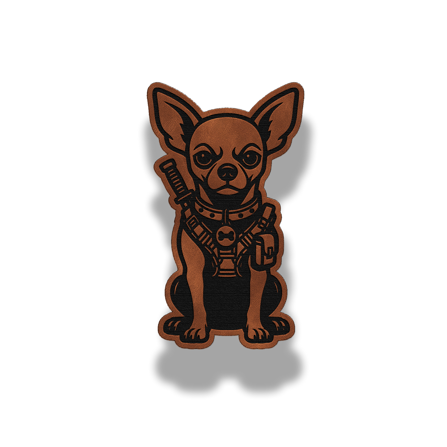 Tactical Chihuahua Dog Patch – Leatherette Morale Patch