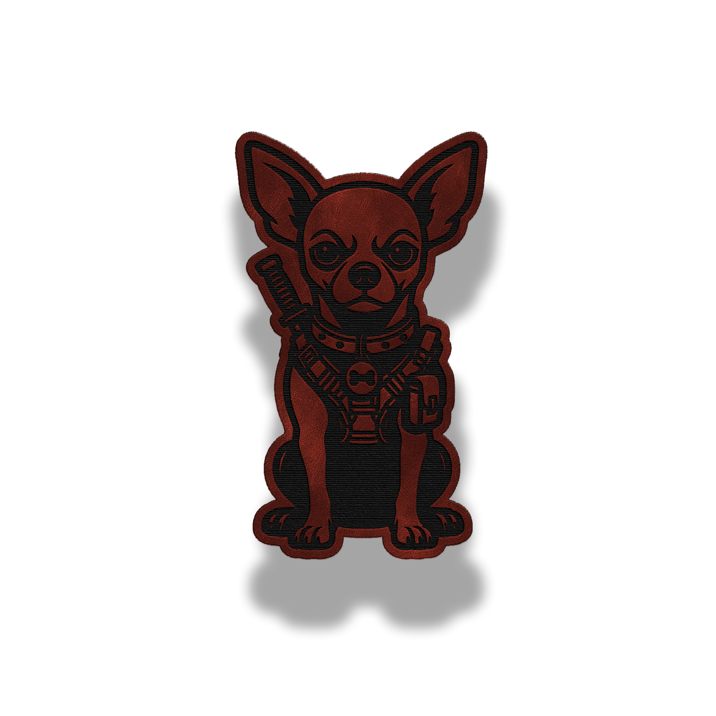 Tactical Chihuahua Dog Patch – Leatherette Morale Patch