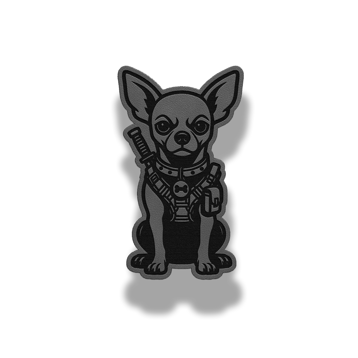 Tactical Chihuahua Dog Patch – Leatherette Morale Patch