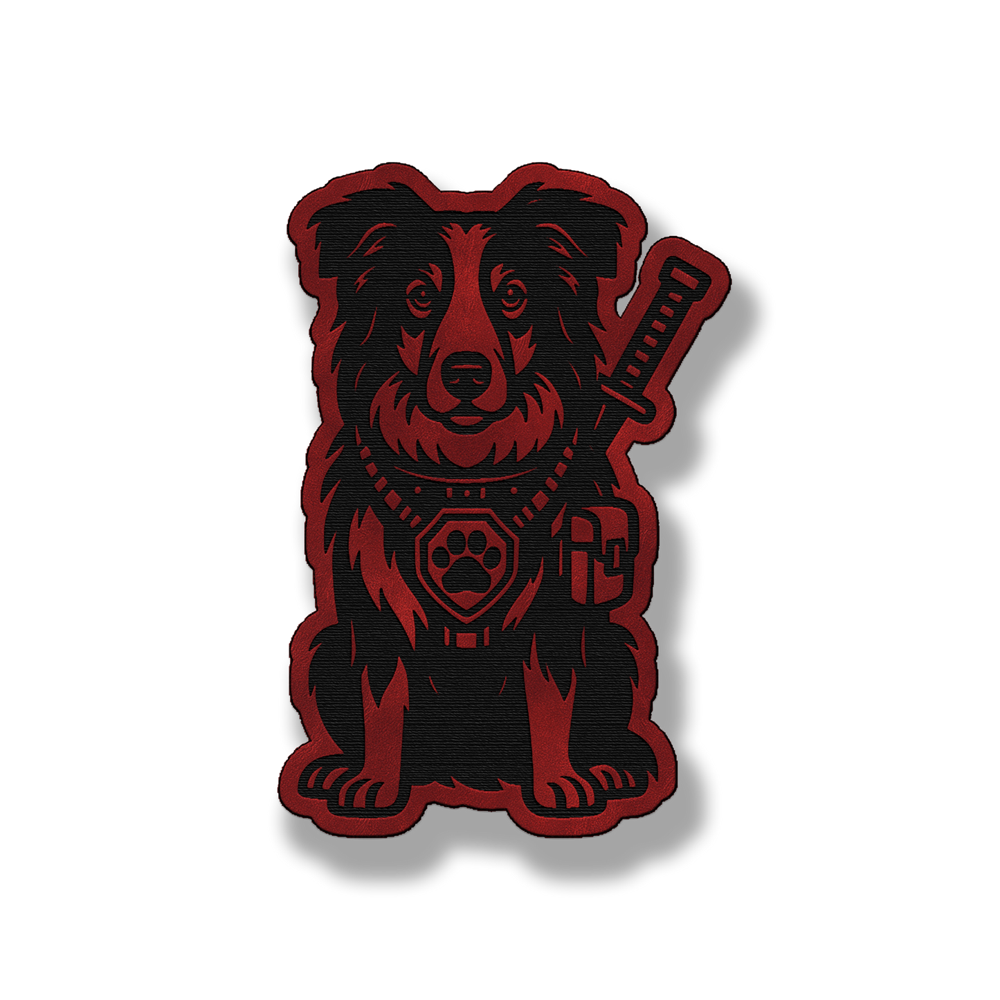 Tactical Collie Patch – Leatherette Morale Patch