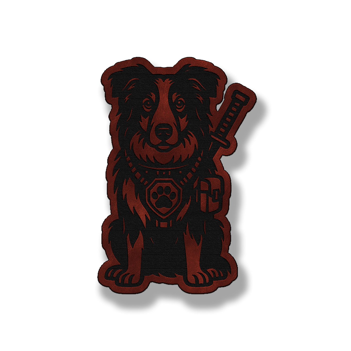 Tactical Collie Patch – Leatherette Morale Patch