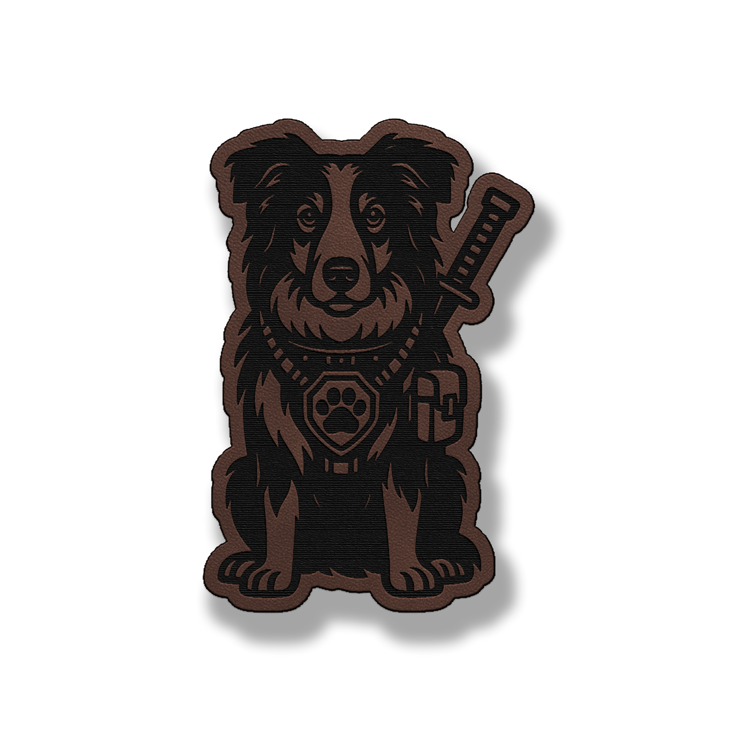 Tactical Collie Patch – Leatherette Morale Patch