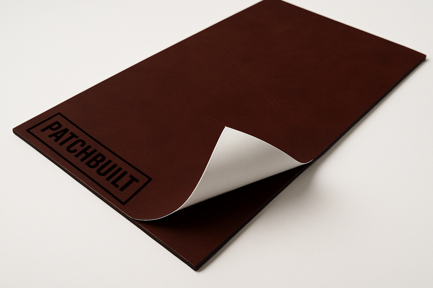 5-Pack Dark Saddle Brown Leatherette Sheets – Premier Series (12"x24") – Heat-Activated Adhesive