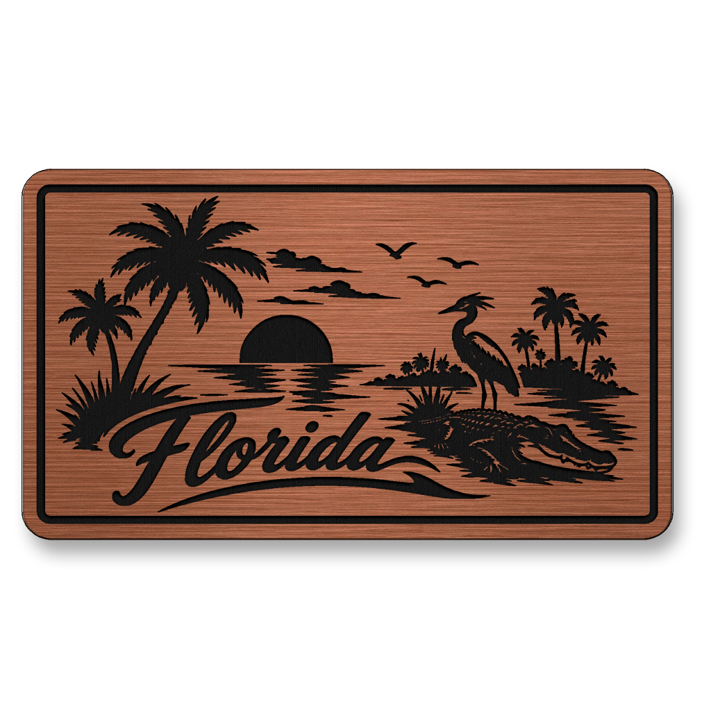 Florida Beach Sunset Patch – Leatherette Morale Patch