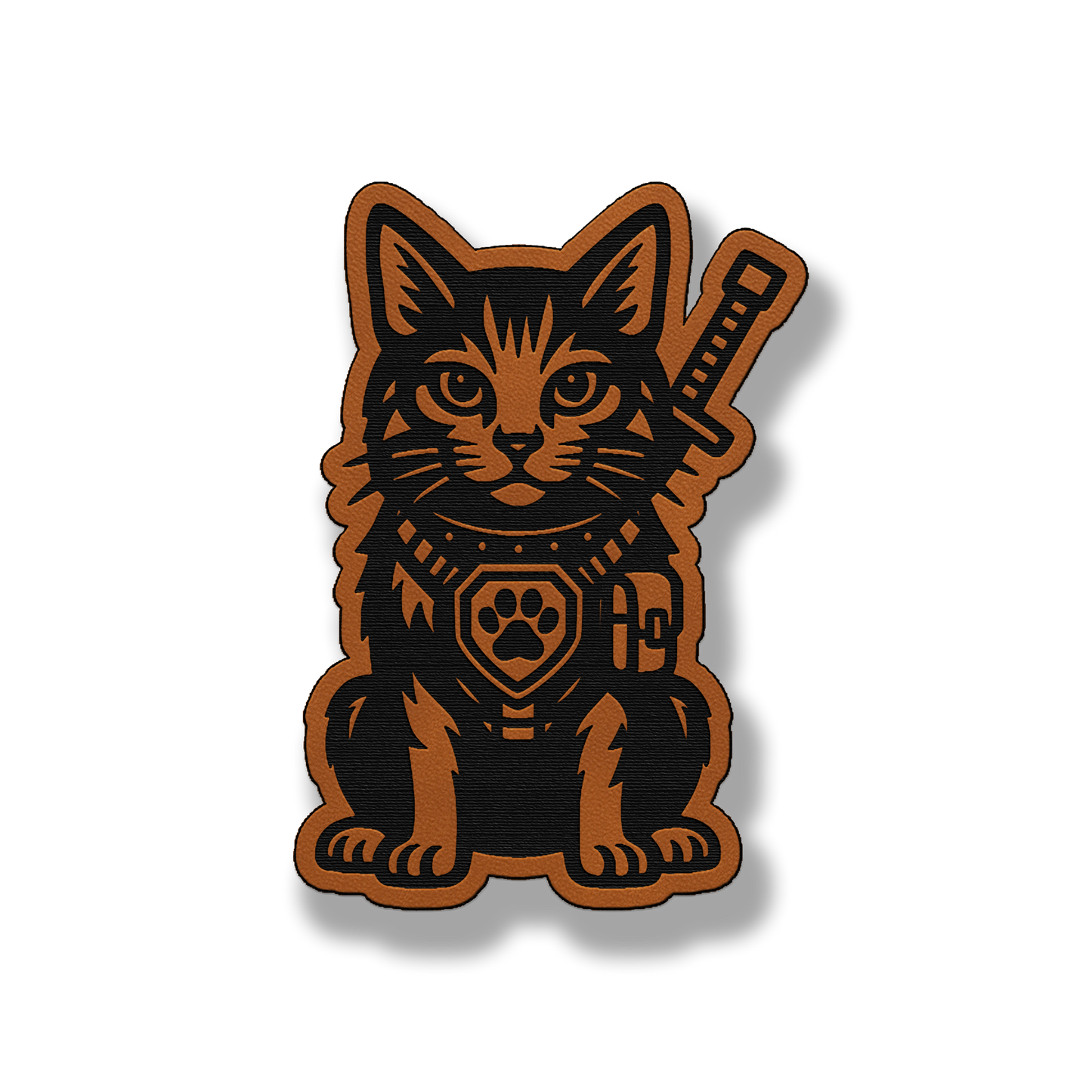 Tactical Cat Patch – Leatherette Morale Patch