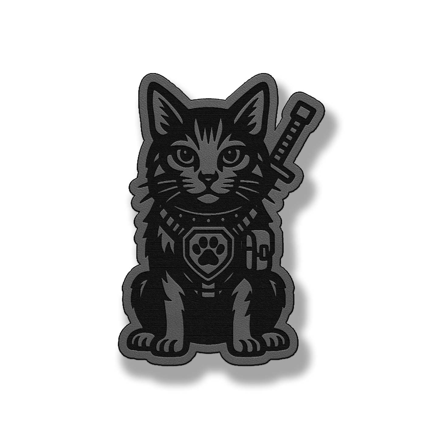 Tactical Cat Patch – Leatherette Morale Patch