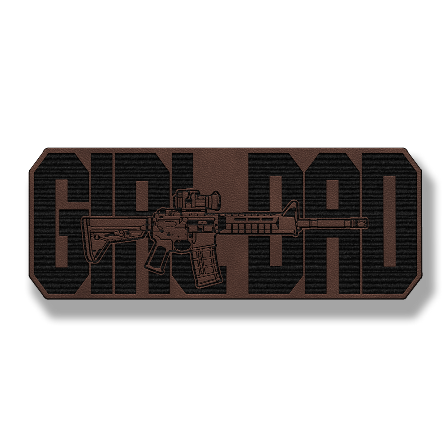 Tactical Girl Dad Rifle Patch – Leatherette Morale Patch