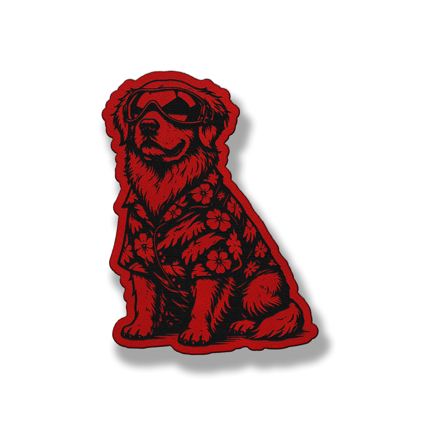 Beach Dog Golden Retriever Patch – Leatherette Morale Patch