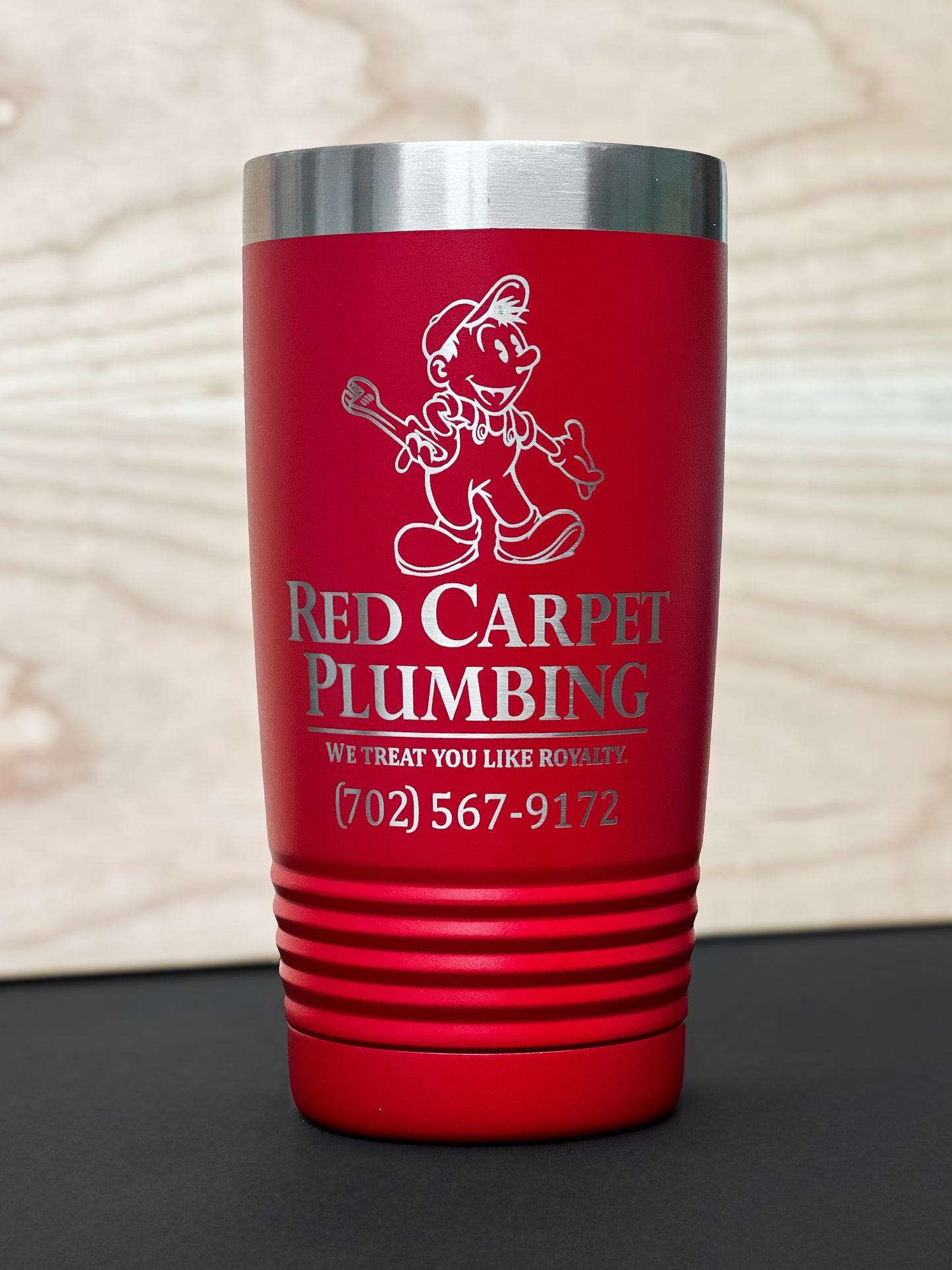 Custom Engraved Stainless Steel Tumblers - Add Your Logo
