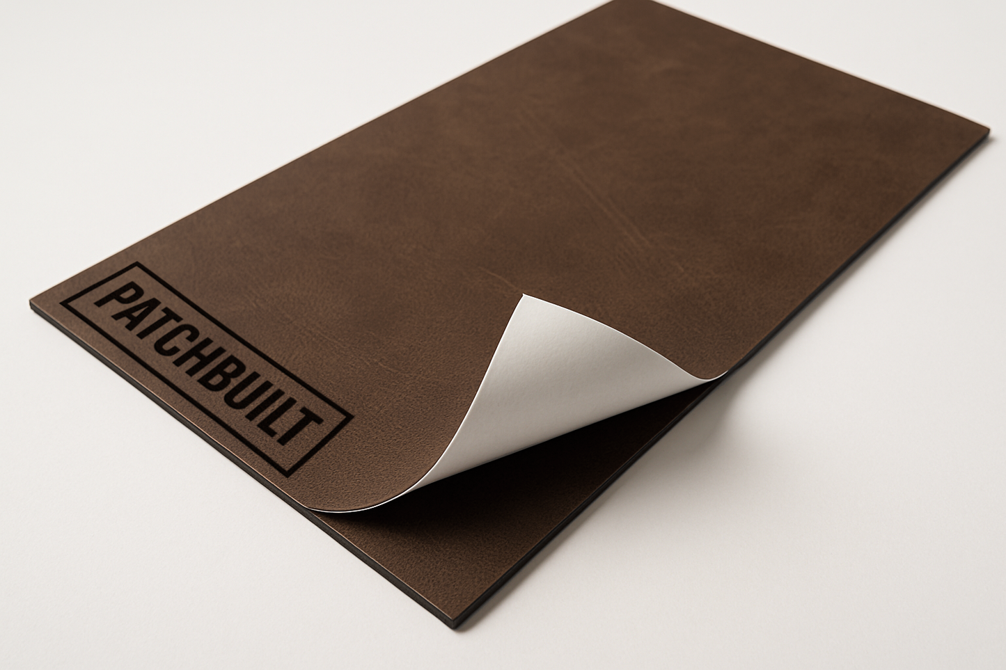 5-Pack Light Saddle Brown Leatherette Sheets – Classic Series (12"x24") – Heat-Activated Adhesive