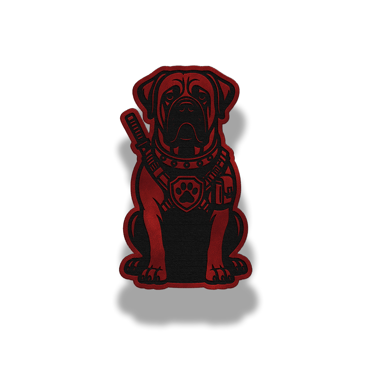 Tactical Bullmastiff Dog Patch – Leatherette Morale Patch