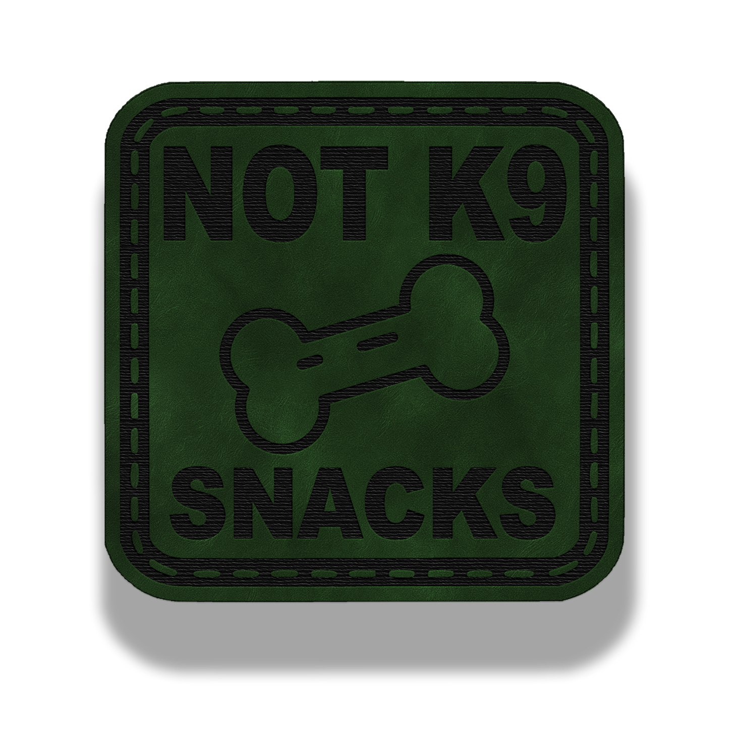 Not K9 Snacks Patch – Leatherette Morale Patch