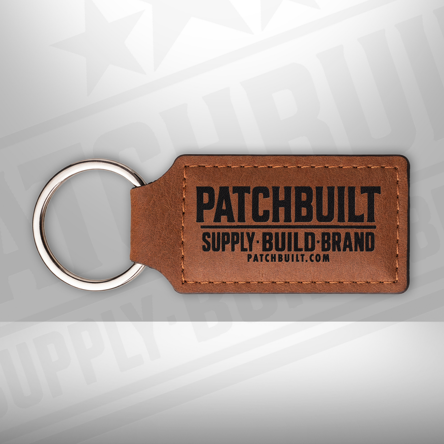 PATCHBUILT Leatherette Keychain