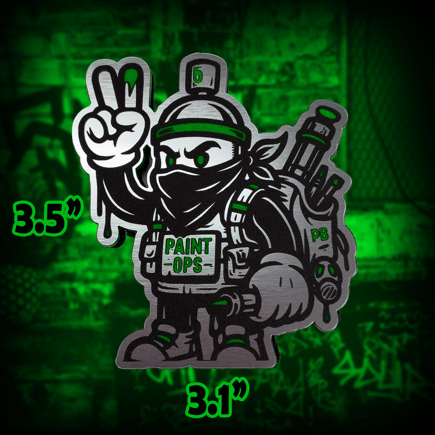 PAINT OPS Tactical Patch | Limited Edition | Green