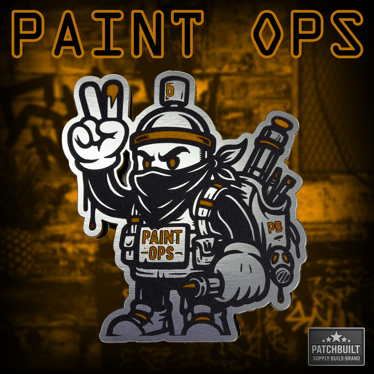 PAINT OPS Tactical Patch | Limited Edition | Orange