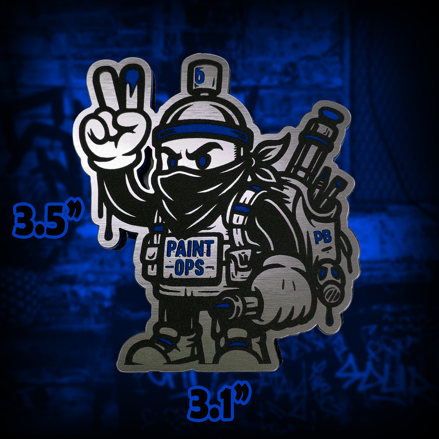 PAINT OPS Tactical Patch | Limited Edition | Blue