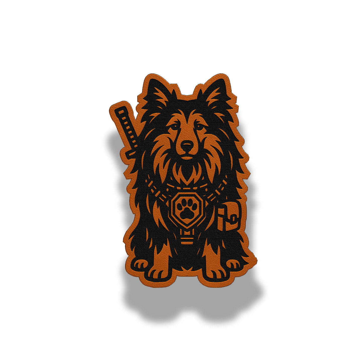 Tactical Sheltie Patch – Leatherette Morale Patch