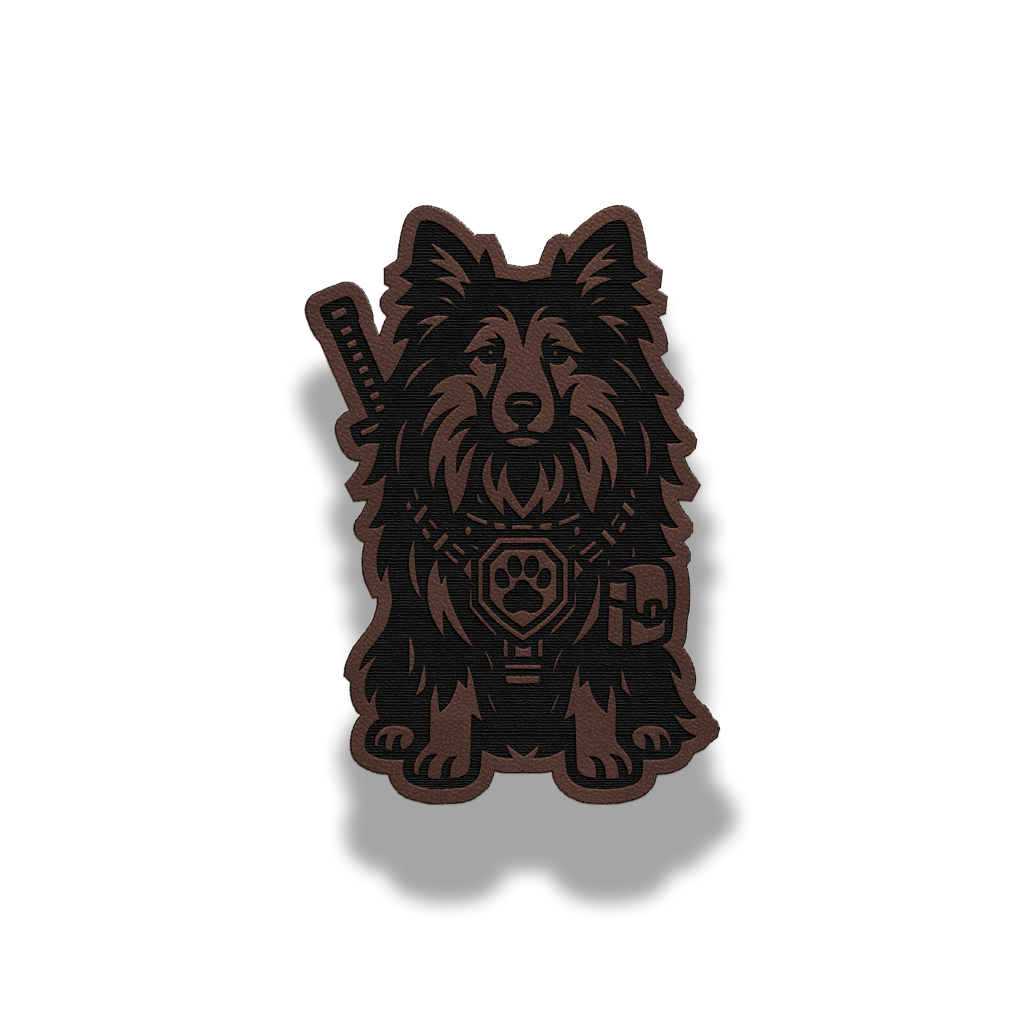 Tactical Sheltie Patch – Leatherette Morale Patch