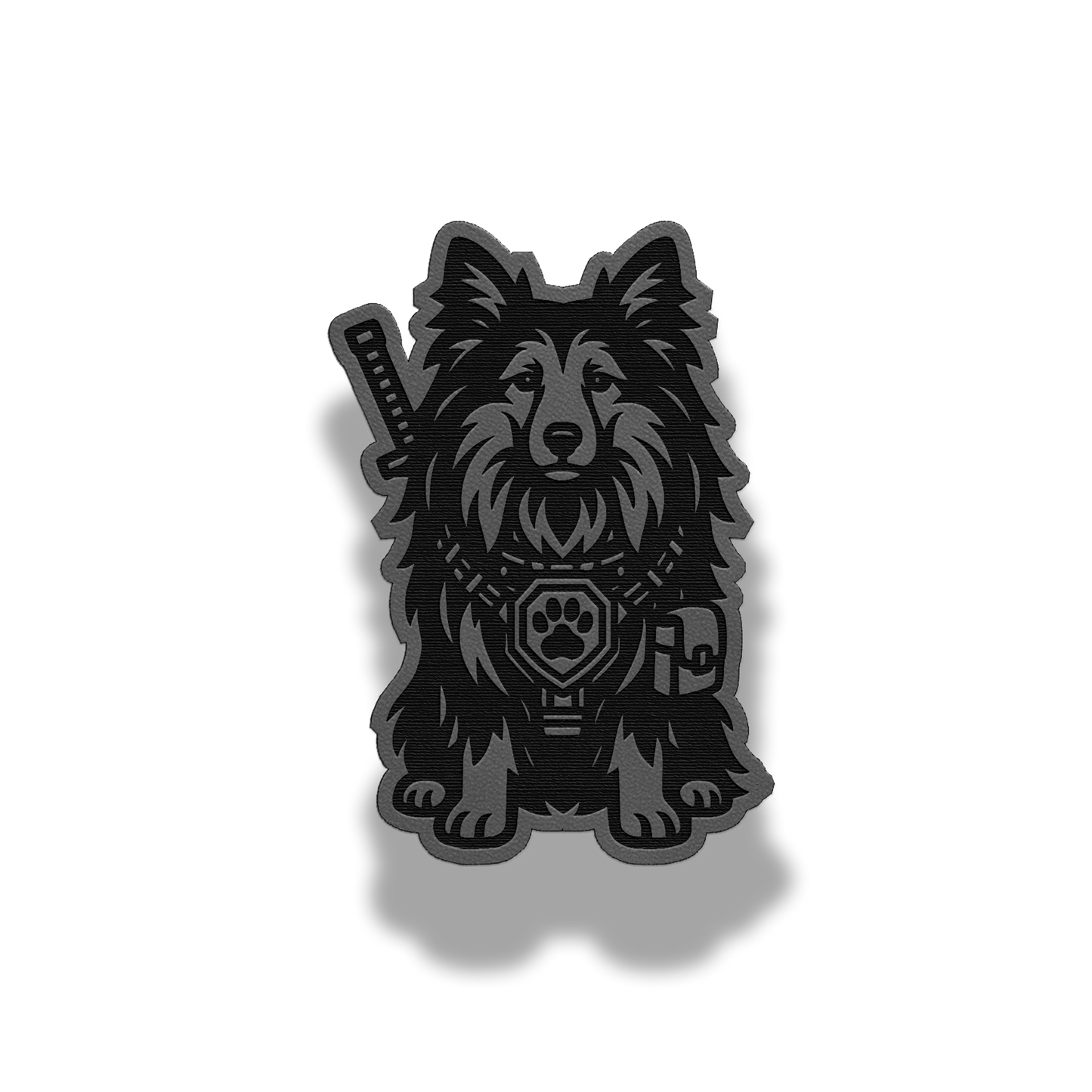 Tactical Sheltie Patch – Leatherette Morale Patch