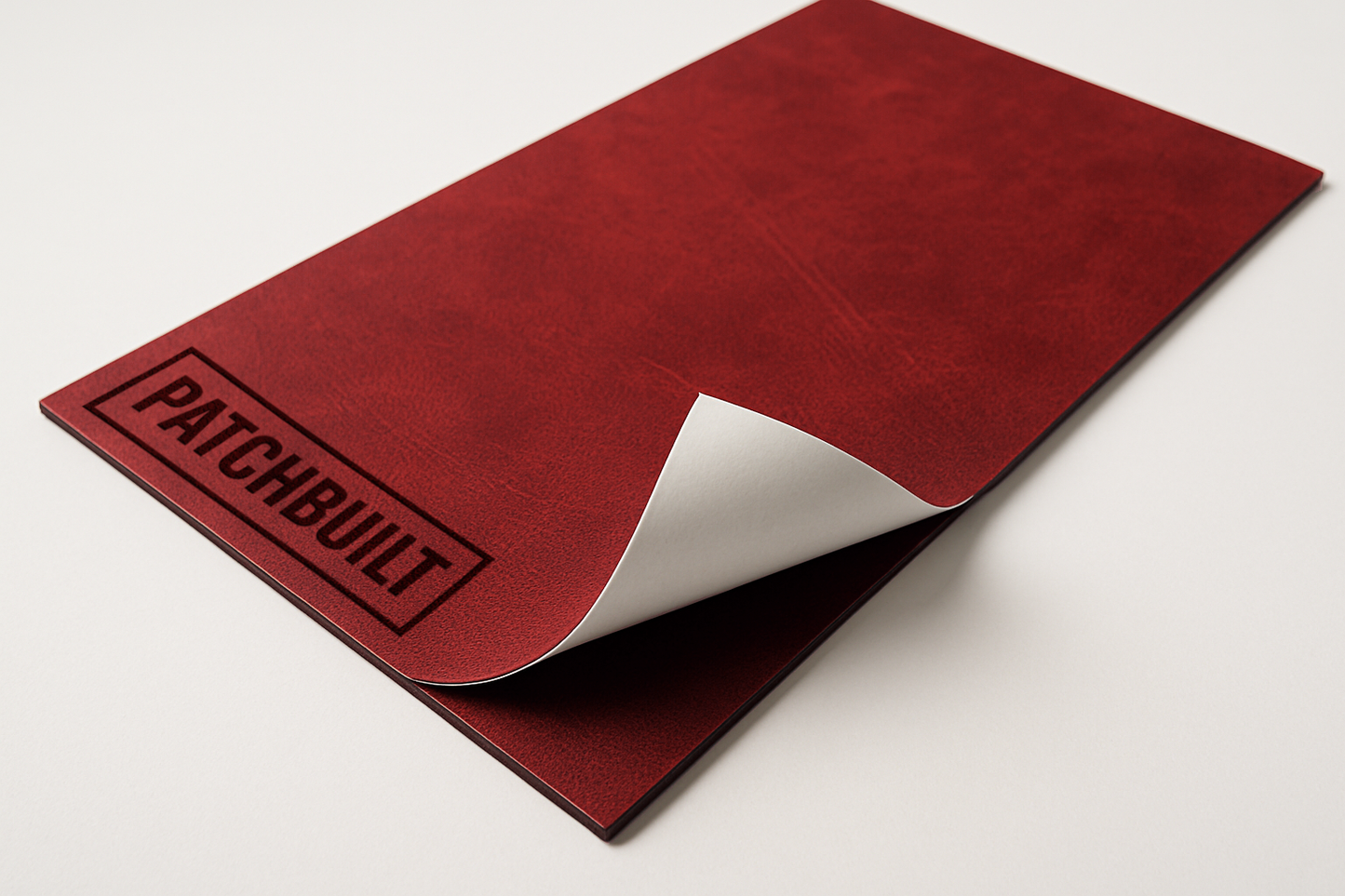 5-Pack Saddle Red Leatherette Sheets – Premier Series (12"x24") – Heat-Activated Adhesive