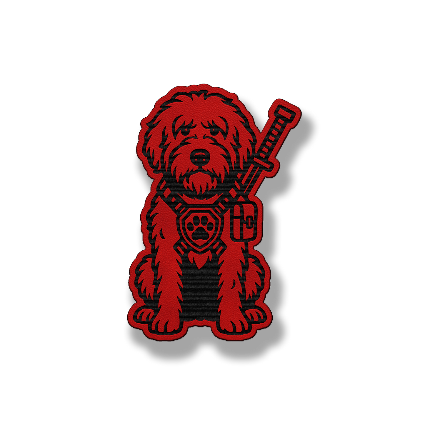 Sheepdoodle Tactical Dog – Leatherette Morale Patch