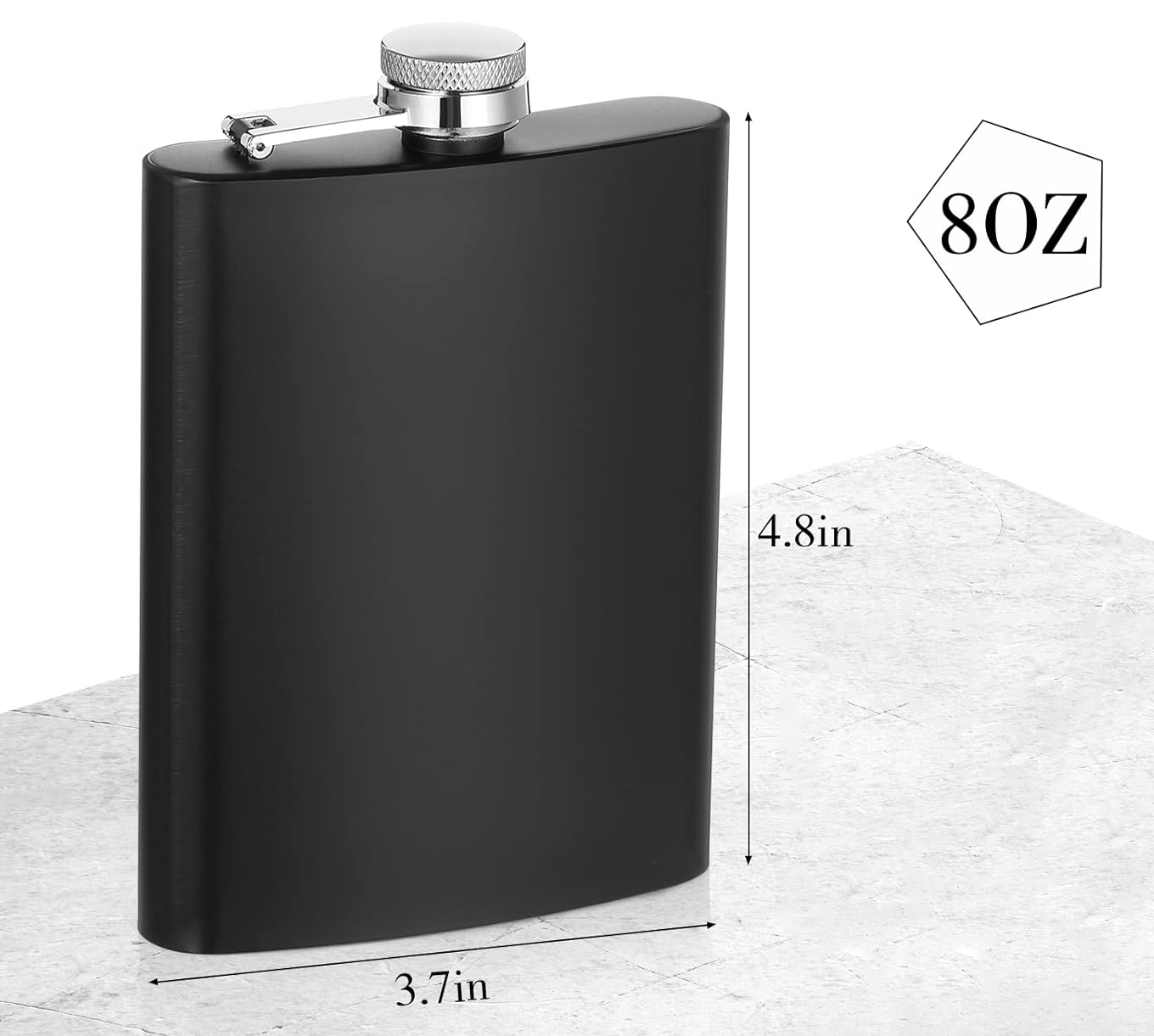 Code 3 Development - 8oz Stainless Steel Flask