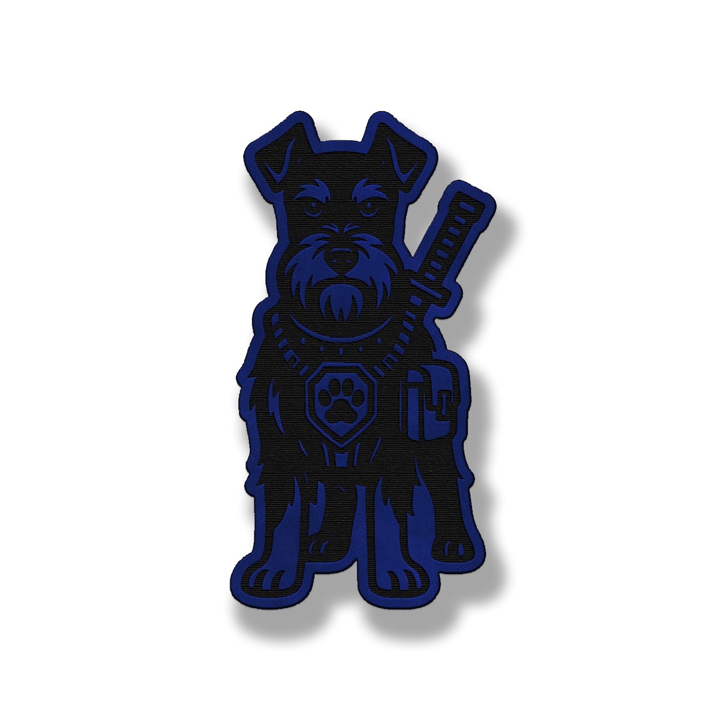 Tactical Schnauzer Patch – Leatherette Morale Patch