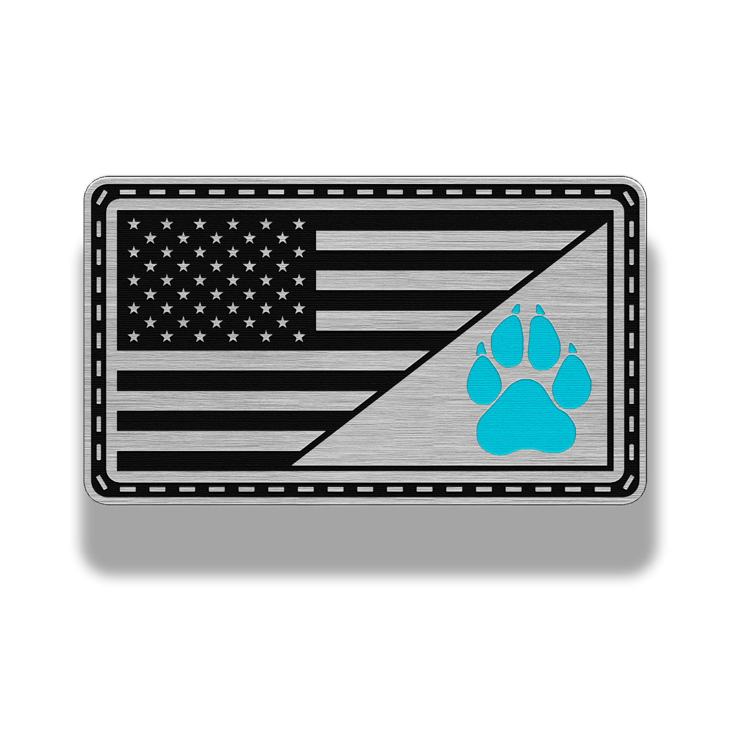 Thin Line K9 Paw Flag Patch – 7 Color Options