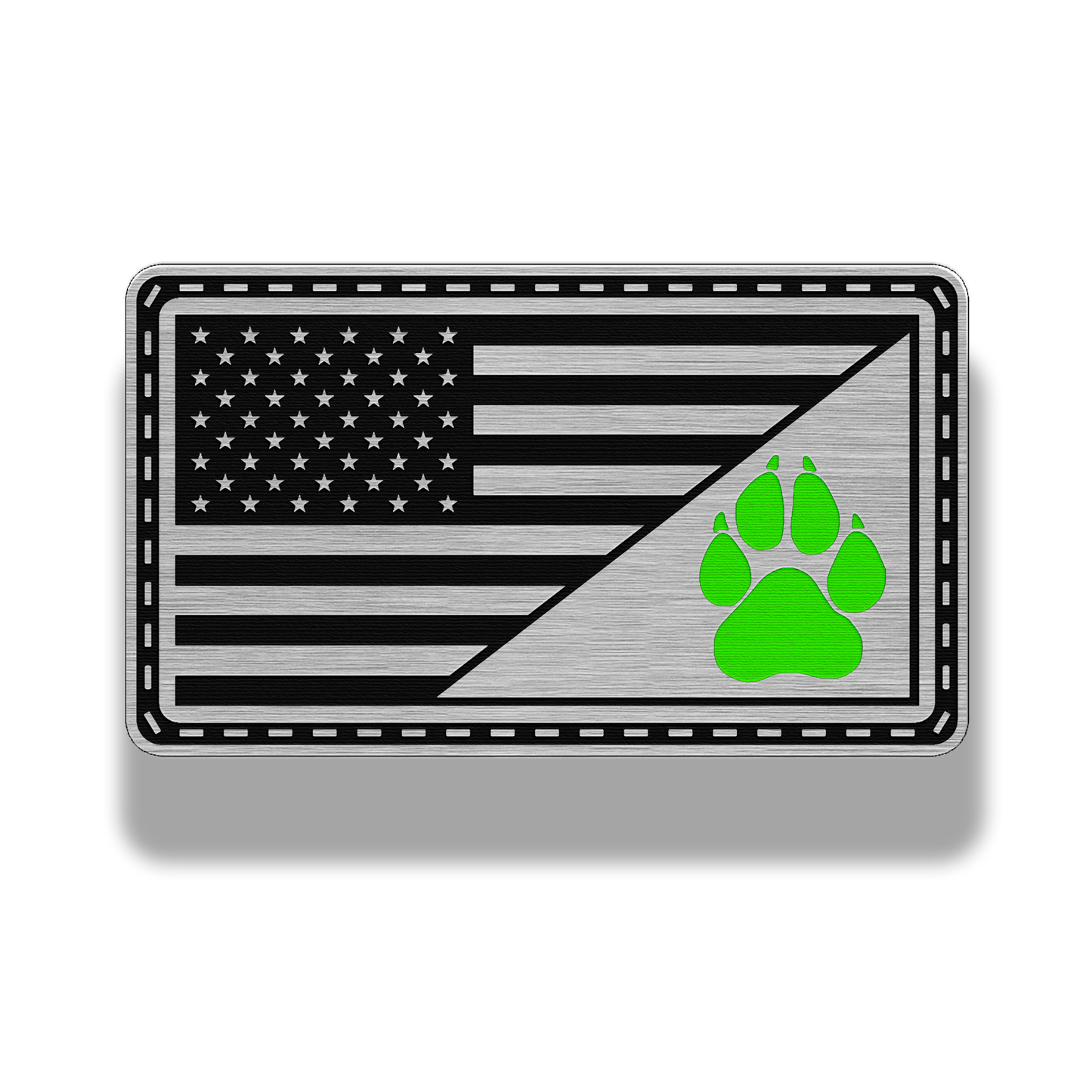 Thin Line K9 Paw Flag Patch – 7 Color Options