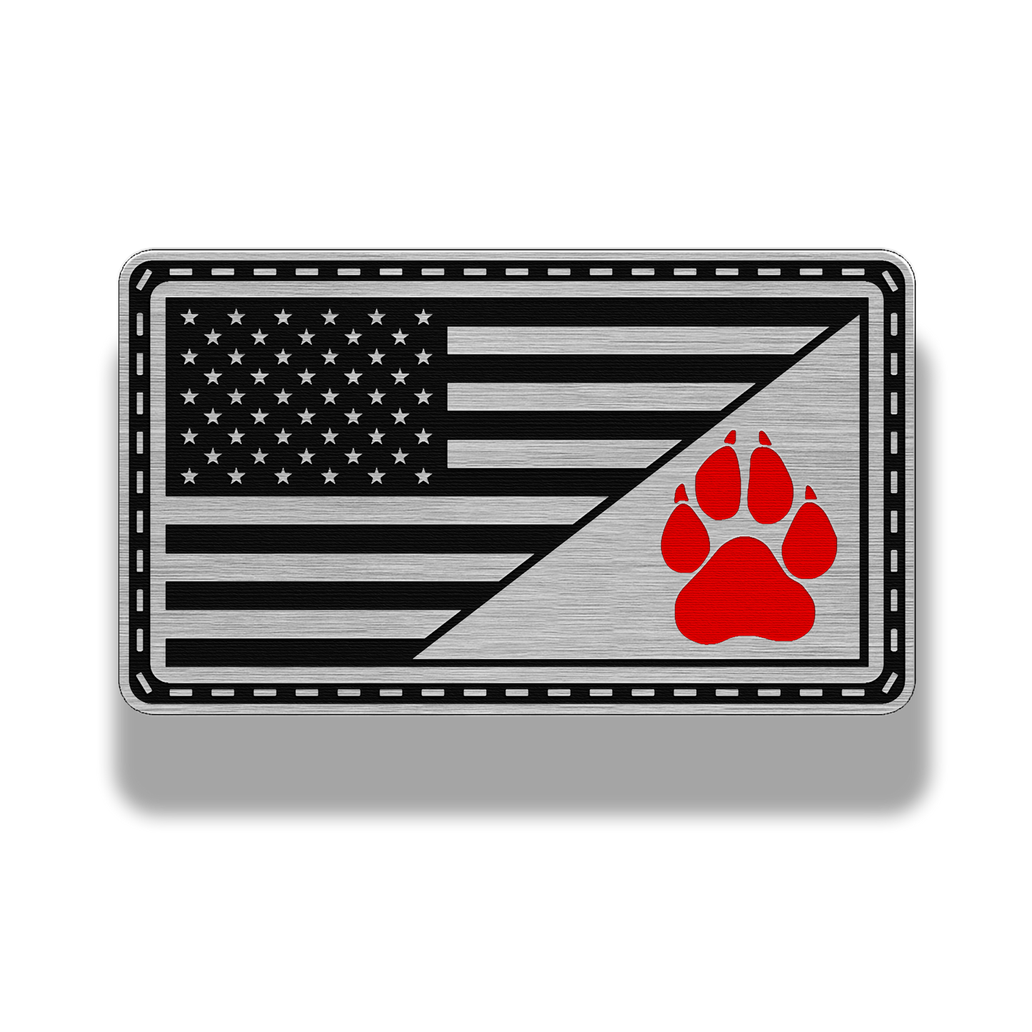 Thin Line K9 Paw Flag Patch – 7 Color Options