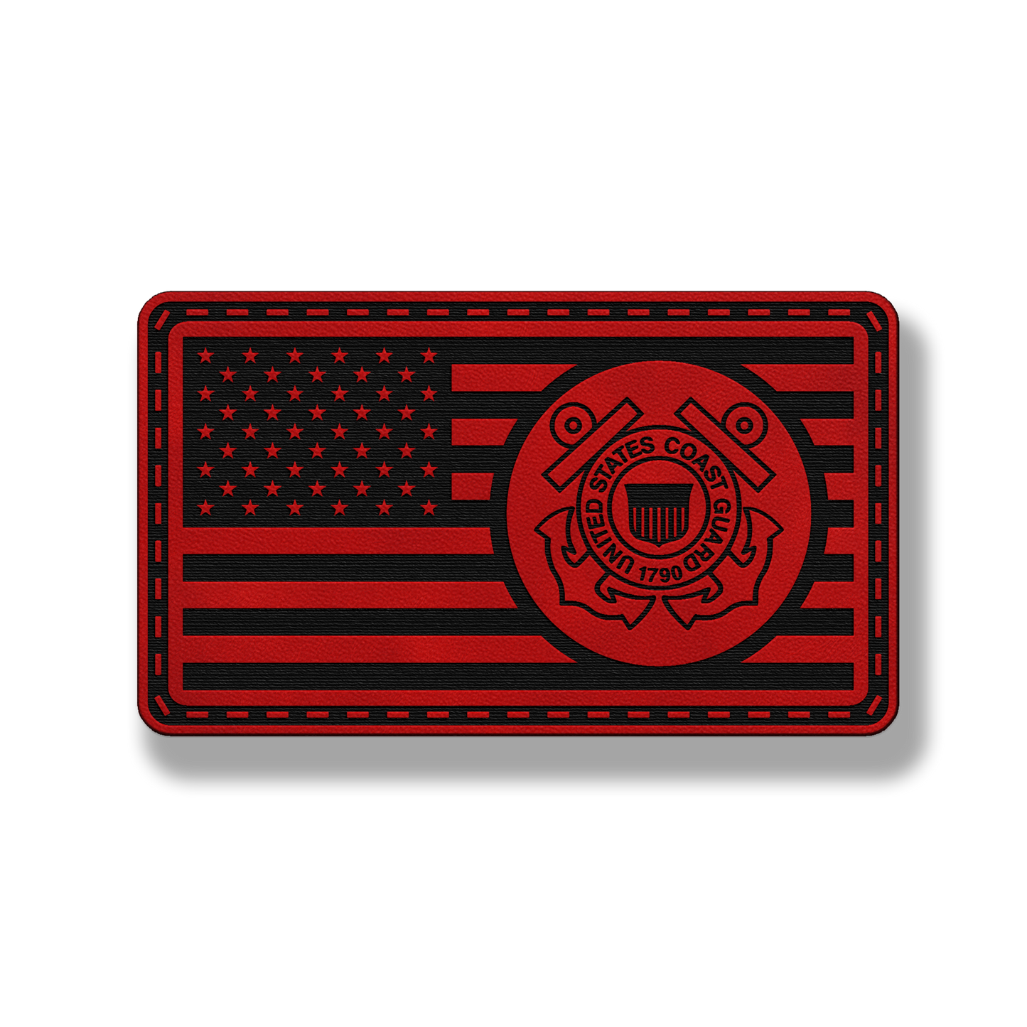 U.S. Coast Guard Flag Patch – Leatherette Morale Patch