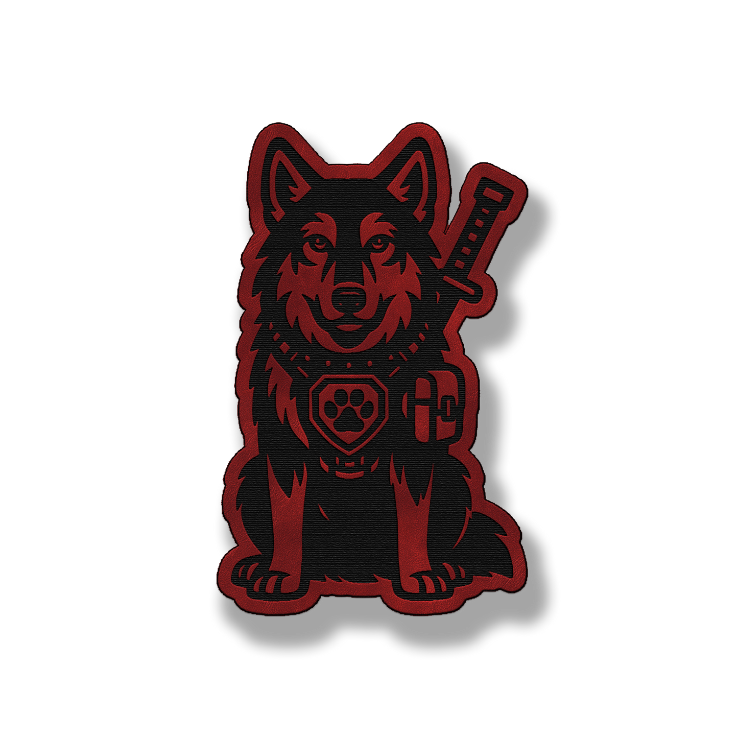 Tactical Wolf Patch – Leatherette Morale Patch