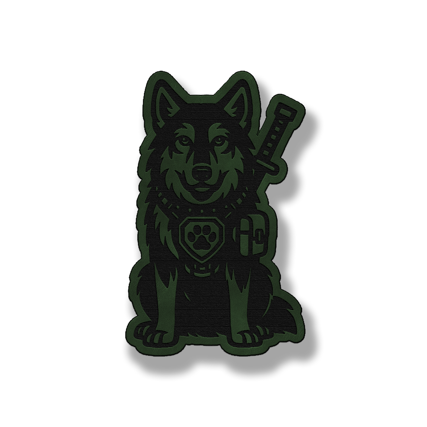 Tactical Wolf Patch – Leatherette Morale Patch